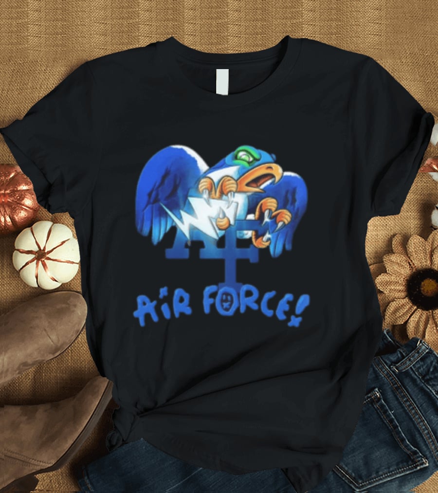 Air Force Falcons NCAA Blue Eagle Holding Lightning Halloween T-Shirt