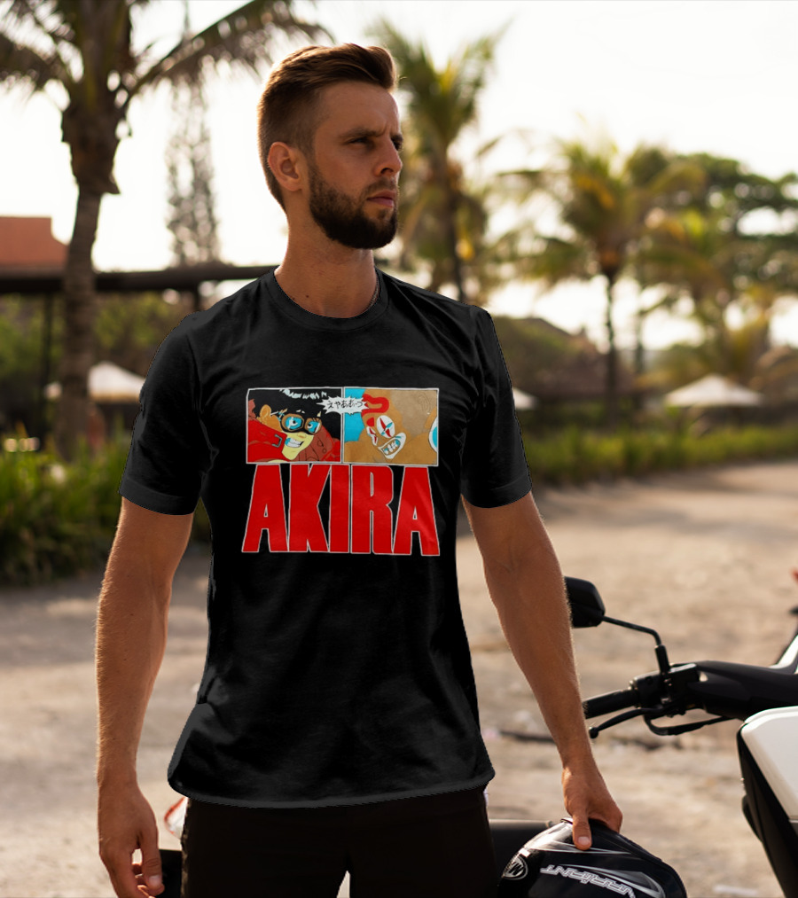 Akira Anime Manga Kaneda Joker Panels Japanese T-Shirt