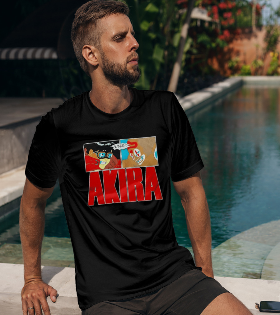 Akira Anime Manga Kaneda Joker Panels Japanese T-Shirt