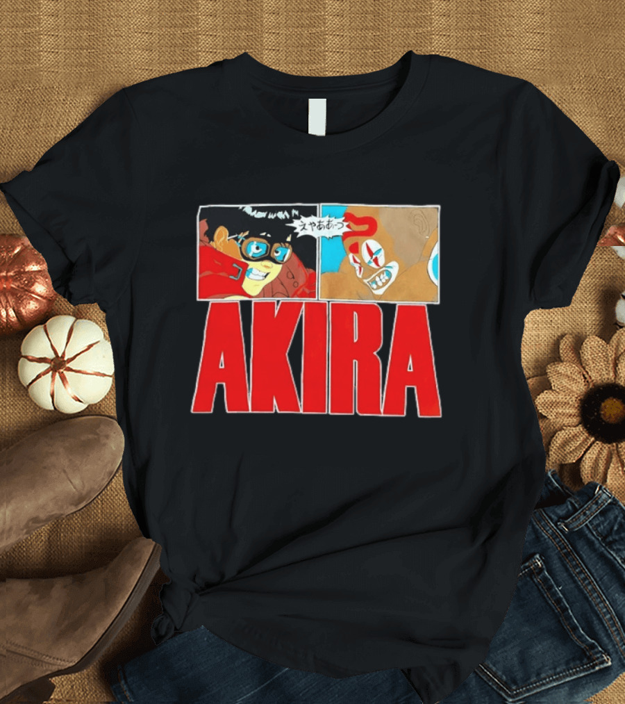 Akira Anime Manga Kaneda Joker Panels Japanese T-Shirt