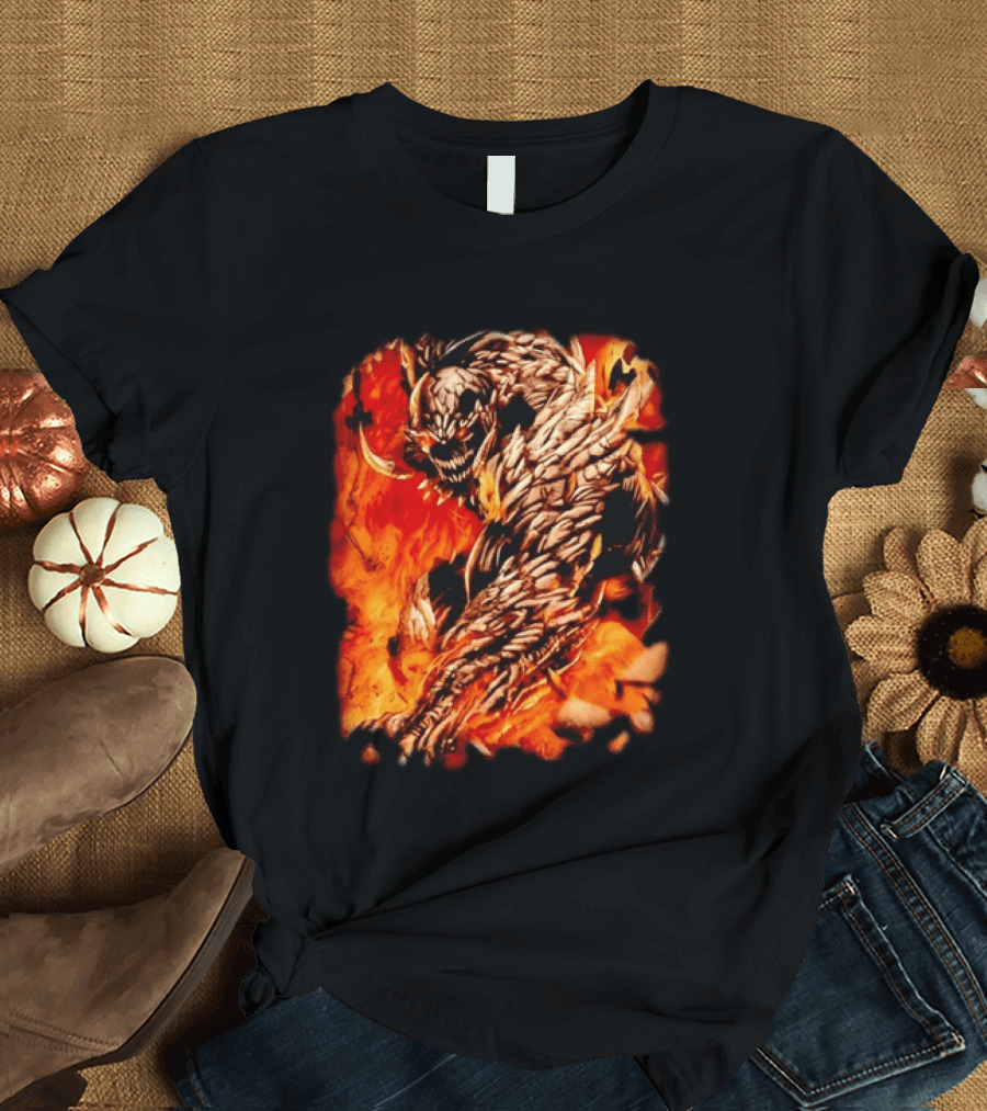 Doomsday DC Comics Villain Fire T-Shirt