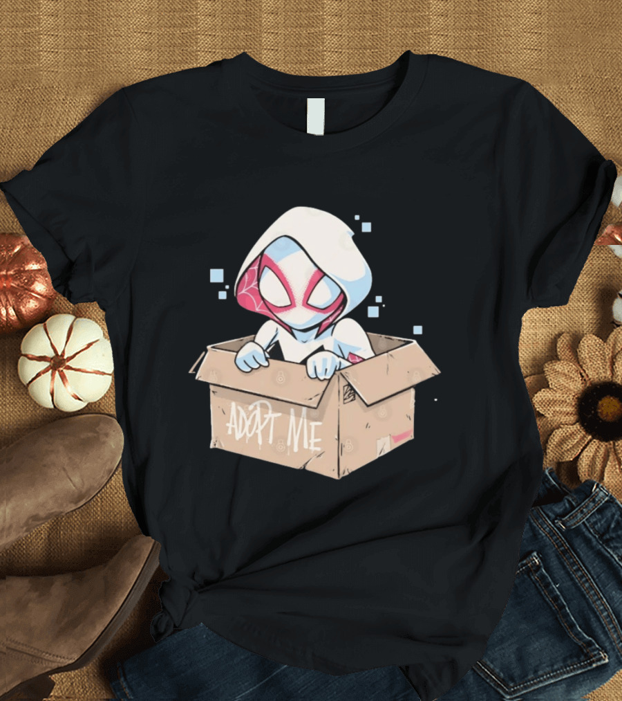 Ghost Spider Adopt Me Box Spider Gwen Marvel T-Shirt