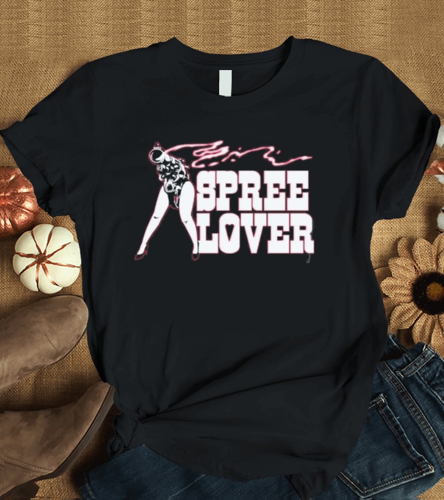 Spree Lover Bootleg Gun Girl Streetwear Vintage Aesthetic T-Shirt