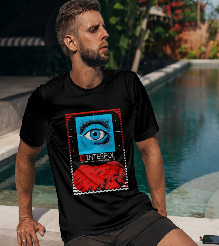 Interpol Eyeball Event Nashville The Pinnacle October 17 2026 T-Shirt