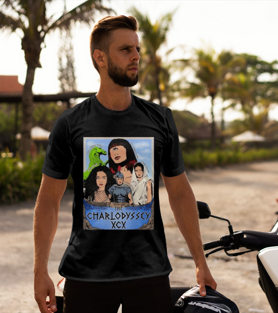 The Charlodyssey XCX Charli Horse Charliclops Charlypso Charlithena Charlisseus Vintage Comic T-Shirt