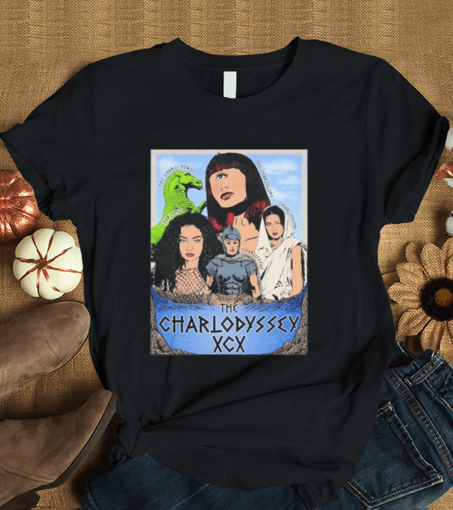 The Charlodyssey XCX Charli Horse Charliclops Charlypso Charlithena Charlisseus Vintage Comic T-Shirt