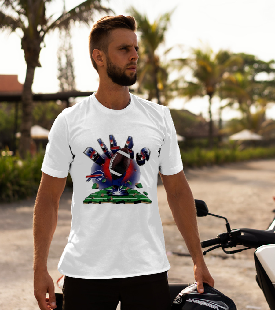 Buffalo Bills Explode 2026 Clubhouse Football T-Shirt