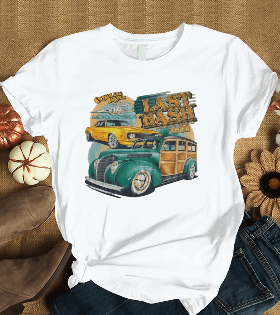 Obsolete Iron 38th Annual Reno Nevada Last Bash Labor Day Weekend 2010 Classic Cars T-Shirt