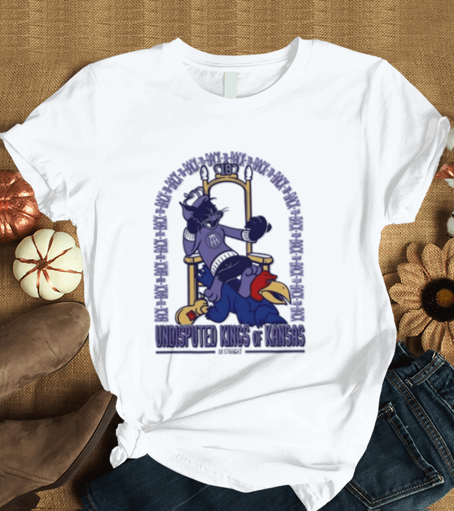 Undisputed Kings Of Kansas Wildcats Throne Victory Over Jayhawk Rivals T-Shirt