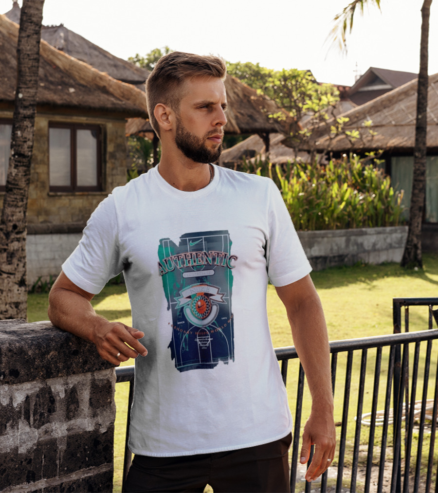 Authentic Nike Basketball Legendary Hoops Worldwide Since 1971 T-Shirt