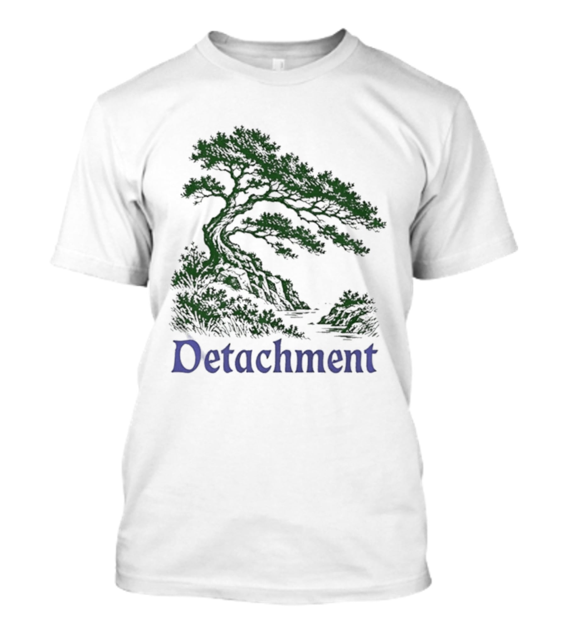 Detachment Bonsai Tree Zen Mindfulness T-Shirt