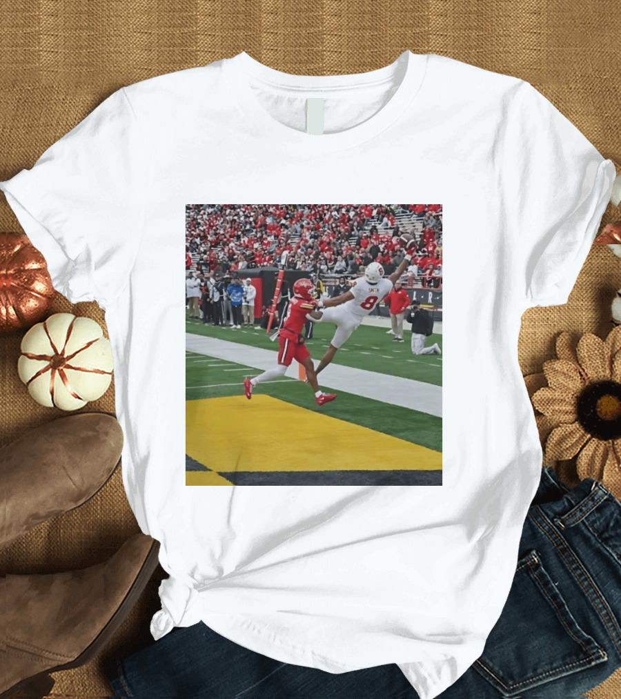 Smith Number 8 Stanford Cardinal Football Touchdown Catch Action T-Shirt