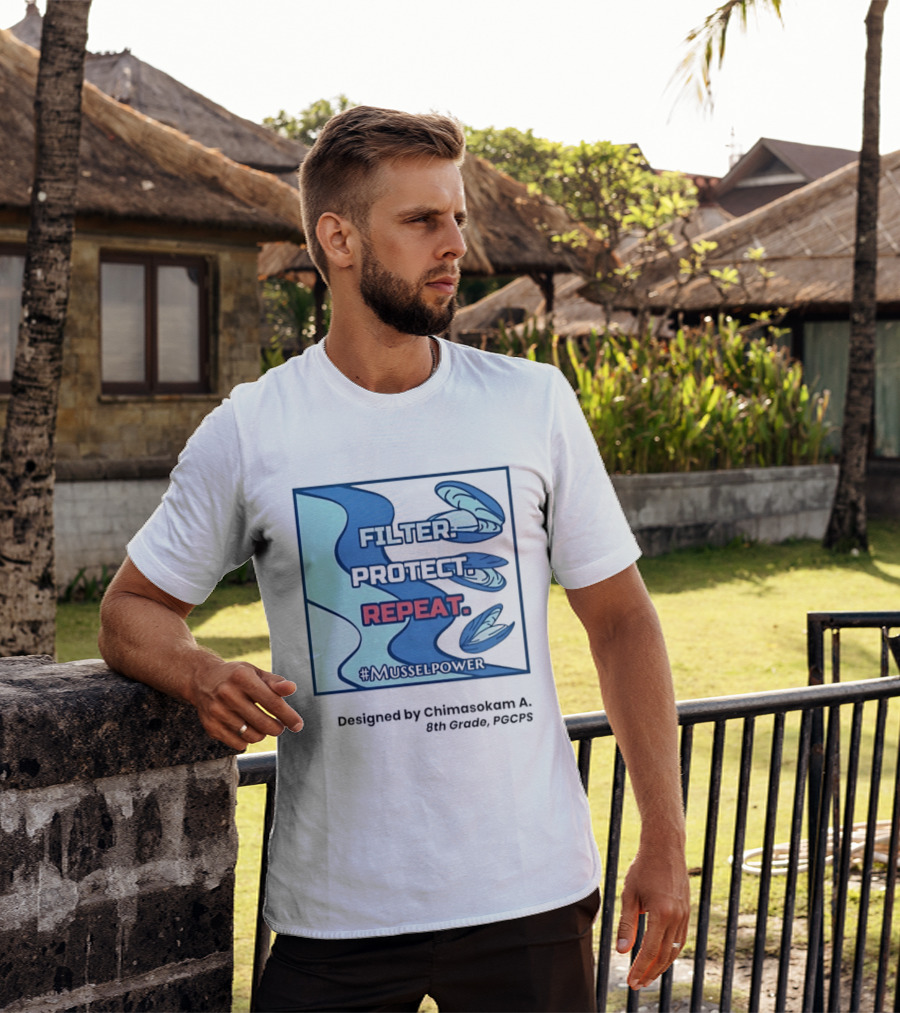Filter Protect Repeat Mussel Power Environmental Awareness #Musselpower T-Shirt