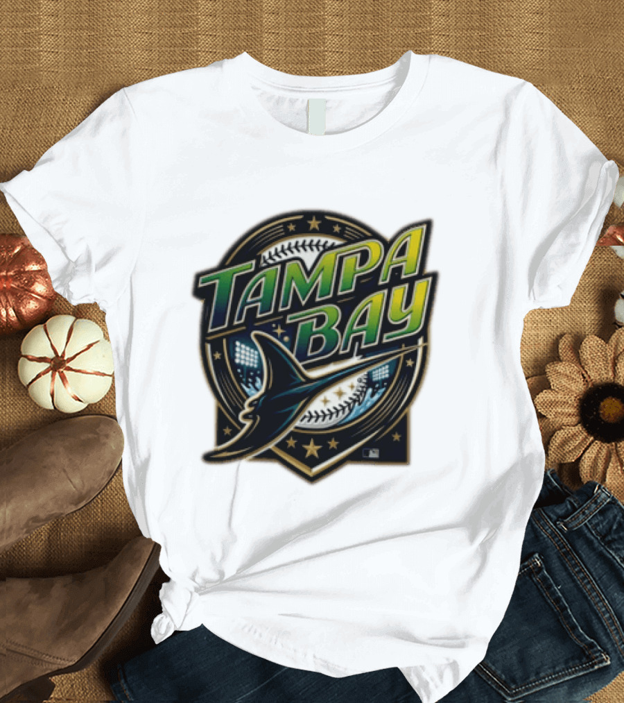 Tampa Bay Rays Devil Ray Vintage Wordmark T-Shirt