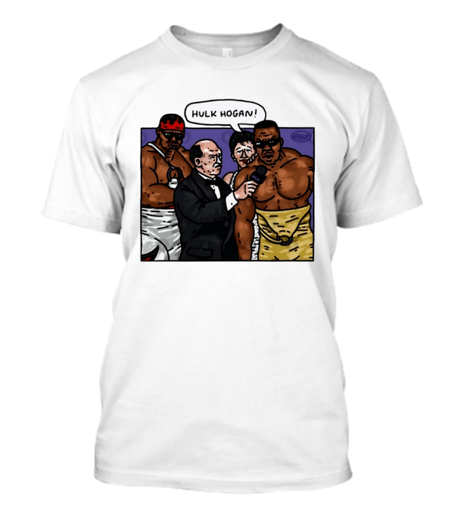 Hulk Hogan WCW Wrestlers Interview Scene Professional Wrestling T-Shirt