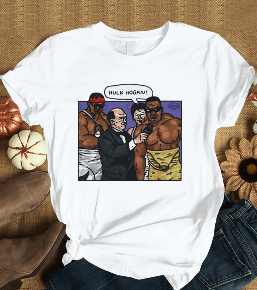 Hulk Hogan WCW Wrestlers Interview Scene Professional Wrestling T-Shirt