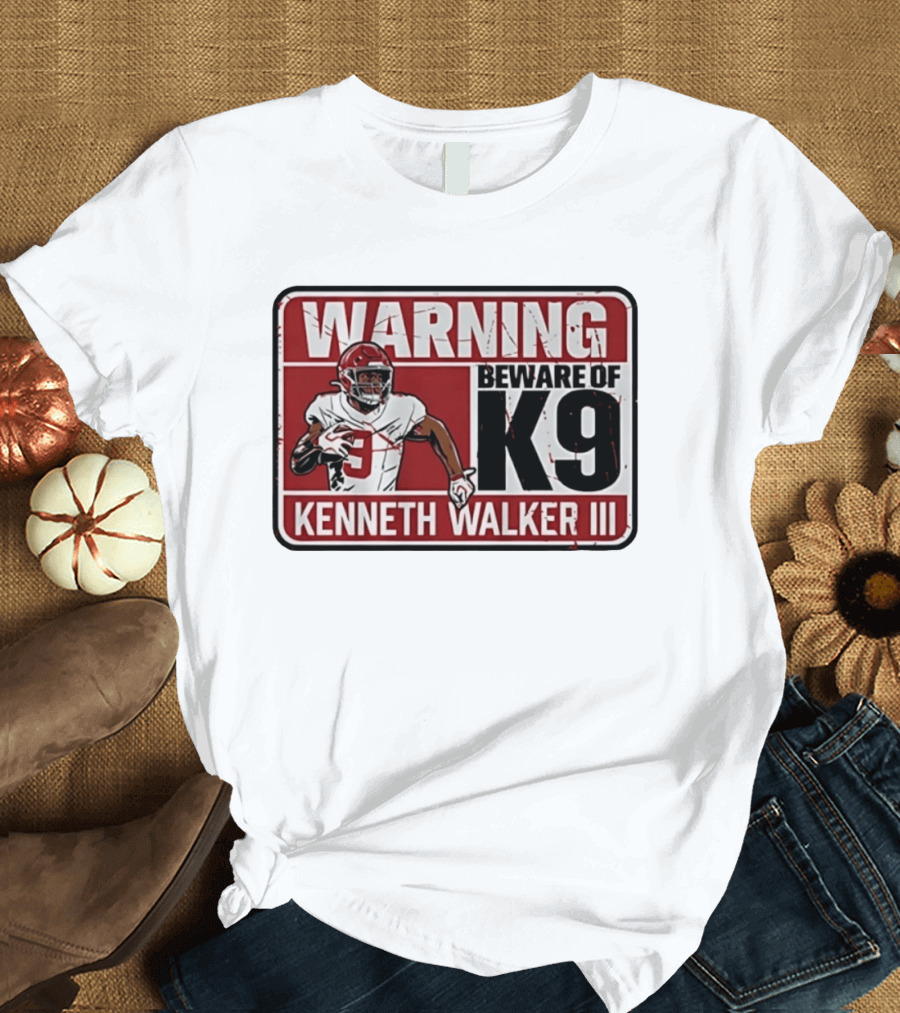 Warning Beware Of K9 Kenneth Walker III T-Shirt