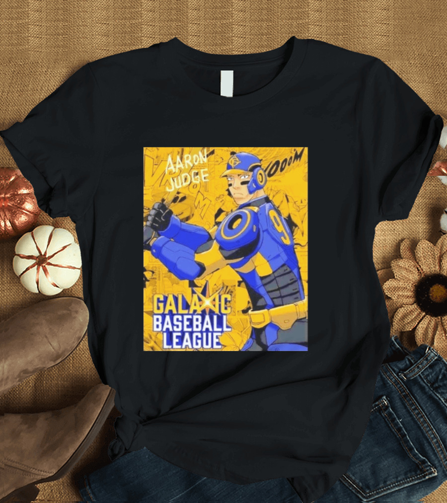 Aaron Judge Galactic Baseball League No 9 Comic T-Shirt