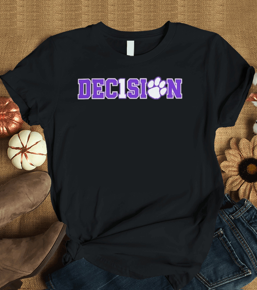 Clemson Tigers Dec1sion Paw College Football Championship T-Shirt