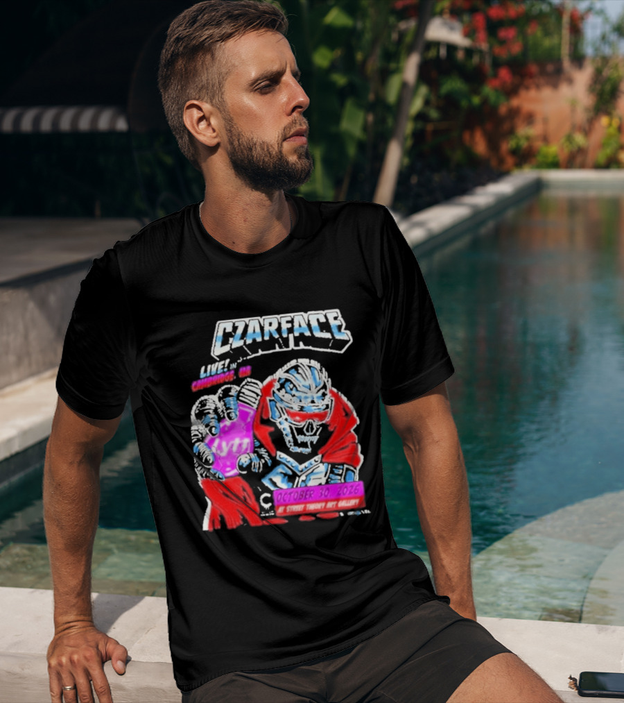 Czarface Live In Cambridge MA October 30 2026 Street Theory Art Gallery T-Shirt