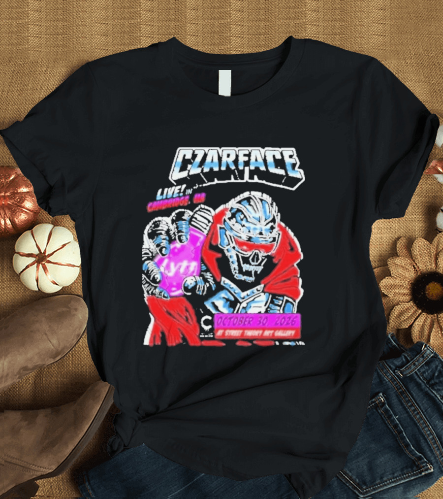 Czarface Live In Cambridge MA October 30 2026 Street Theory Art Gallery T-Shirt