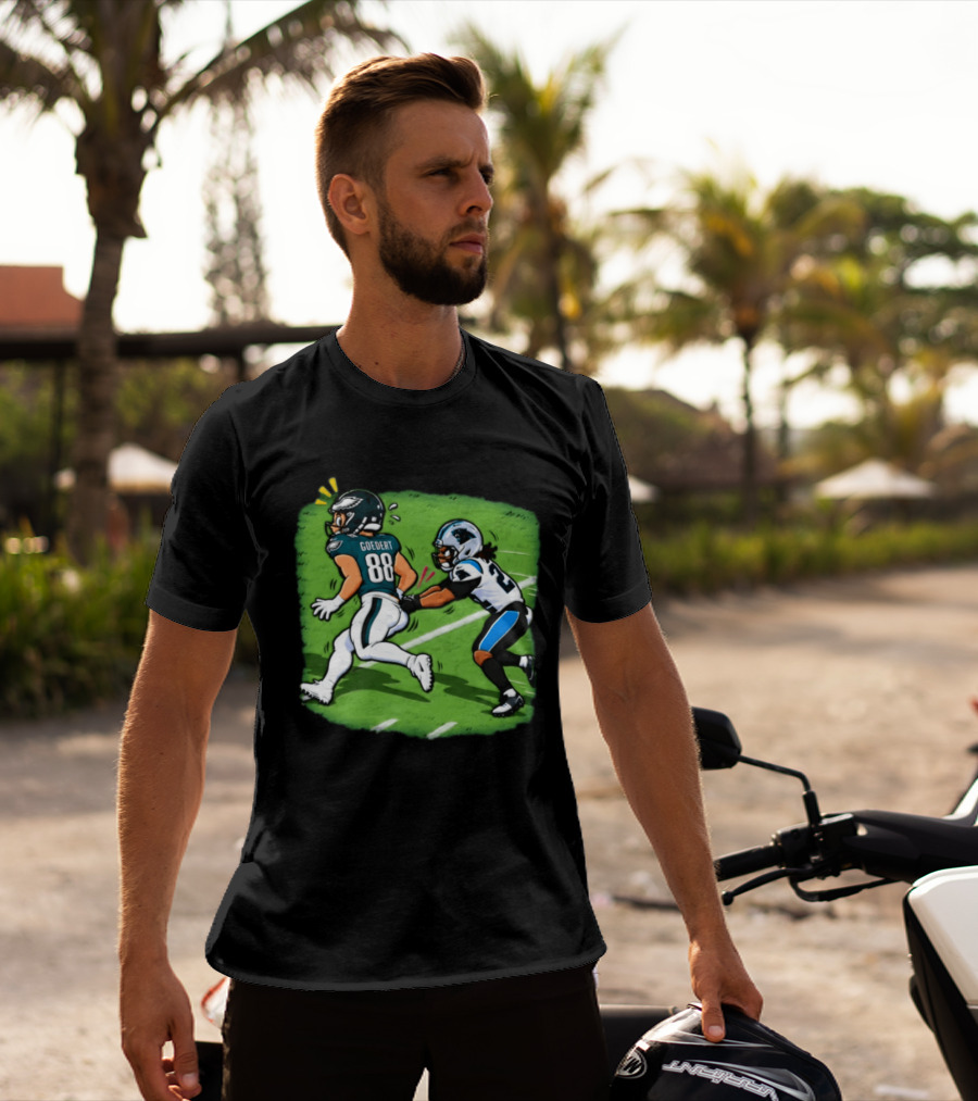 Dallas Goedert Humorous Booty Grab Football Moment T-Shirt