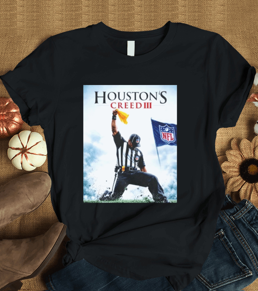 Houston's Creed III NFL Referee Victory Celebration T-Shirt