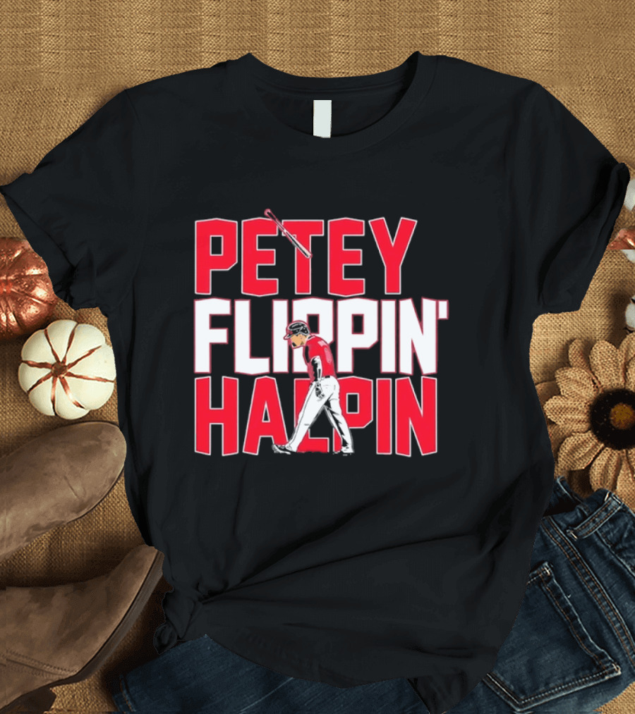 Petey Flippin' Hapin Ian Happ Chicago Cubs Baseball Fan Merchandise T-Shirt
