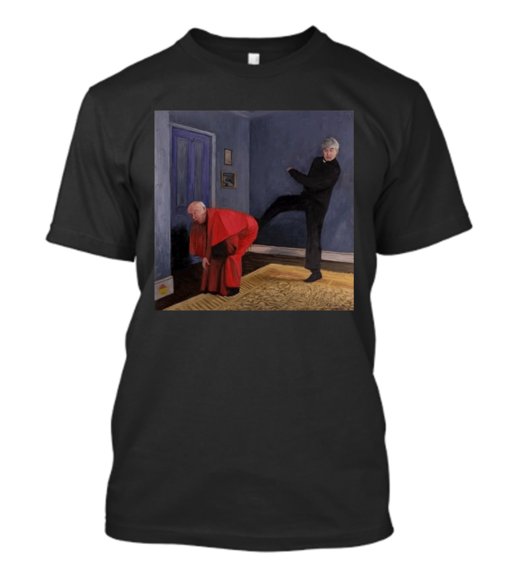 Surrealist Painting Absurdist Humor Bizarre Room Scene T-Shirt