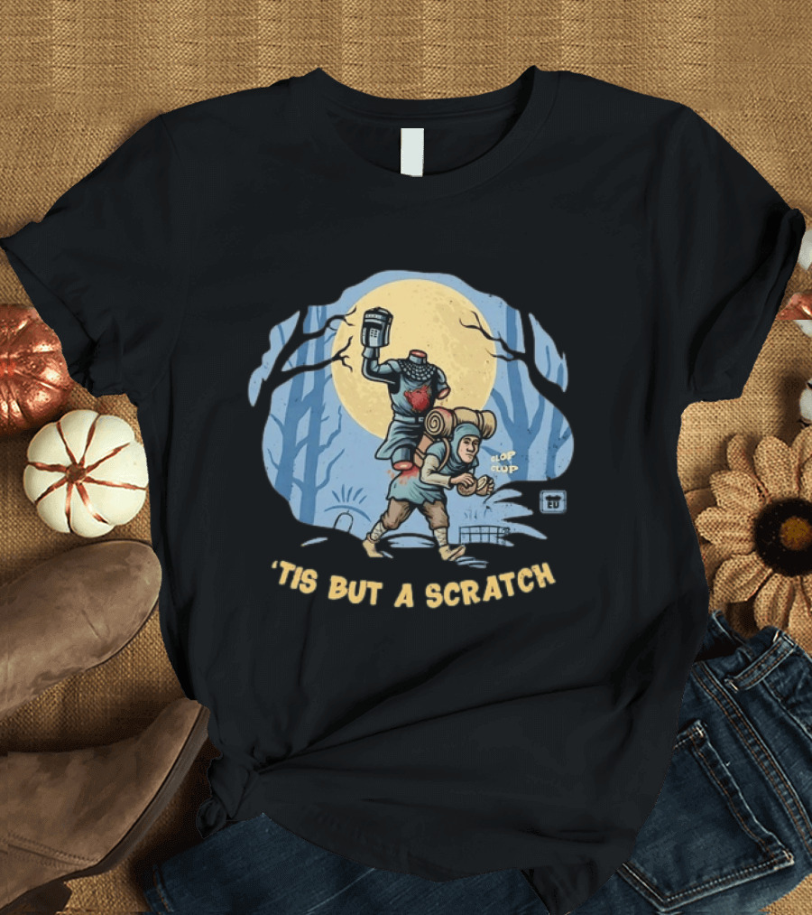 Monty Python Black Knight 'Tis But A Scratch Headless Duelist Moonlit Forest T-Shirt