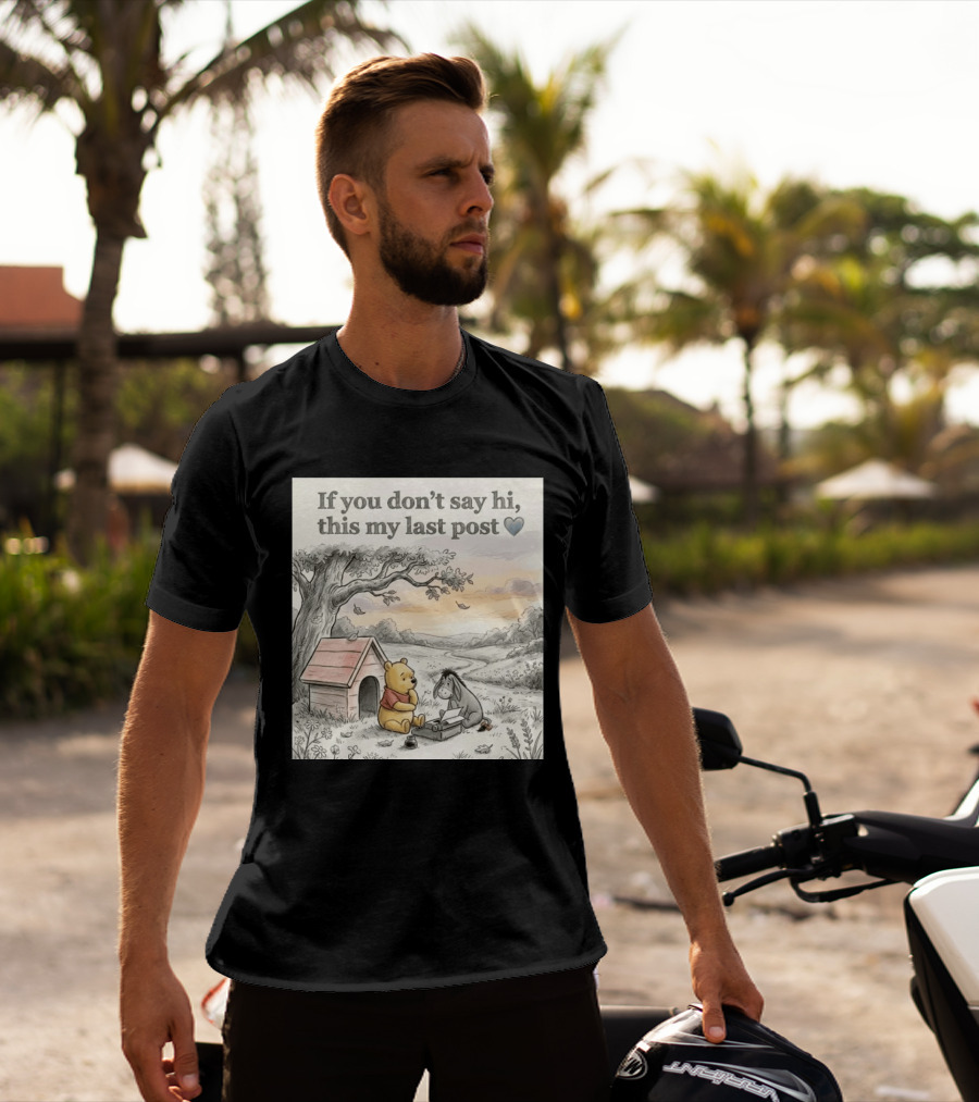 Eeyore Winnie The Pooh If You Don't Say Hi This My Last Post T-Shirt