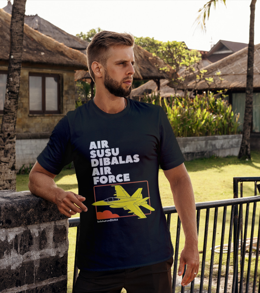 Air Susu Dibalas Air Force Fighter Jet Indonesian Pun T-Shirt