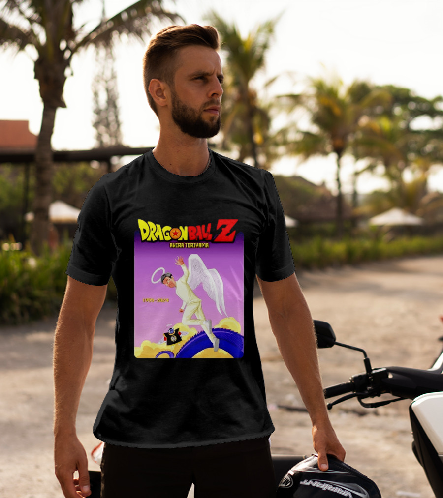 Dragon Ball Z Akira Toriyama 1955 2024 Angel T-Shirt