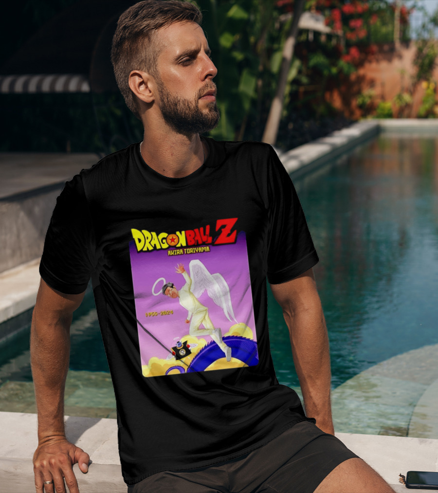 Dragon Ball Z Akira Toriyama 1955 2024 Angel T-Shirt