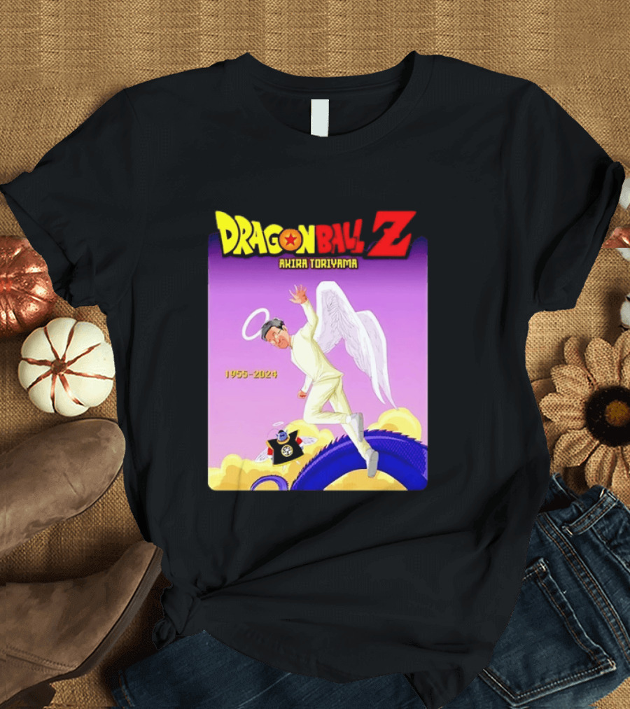Dragon Ball Z Akira Toriyama 1955 2024 Angel T-Shirt