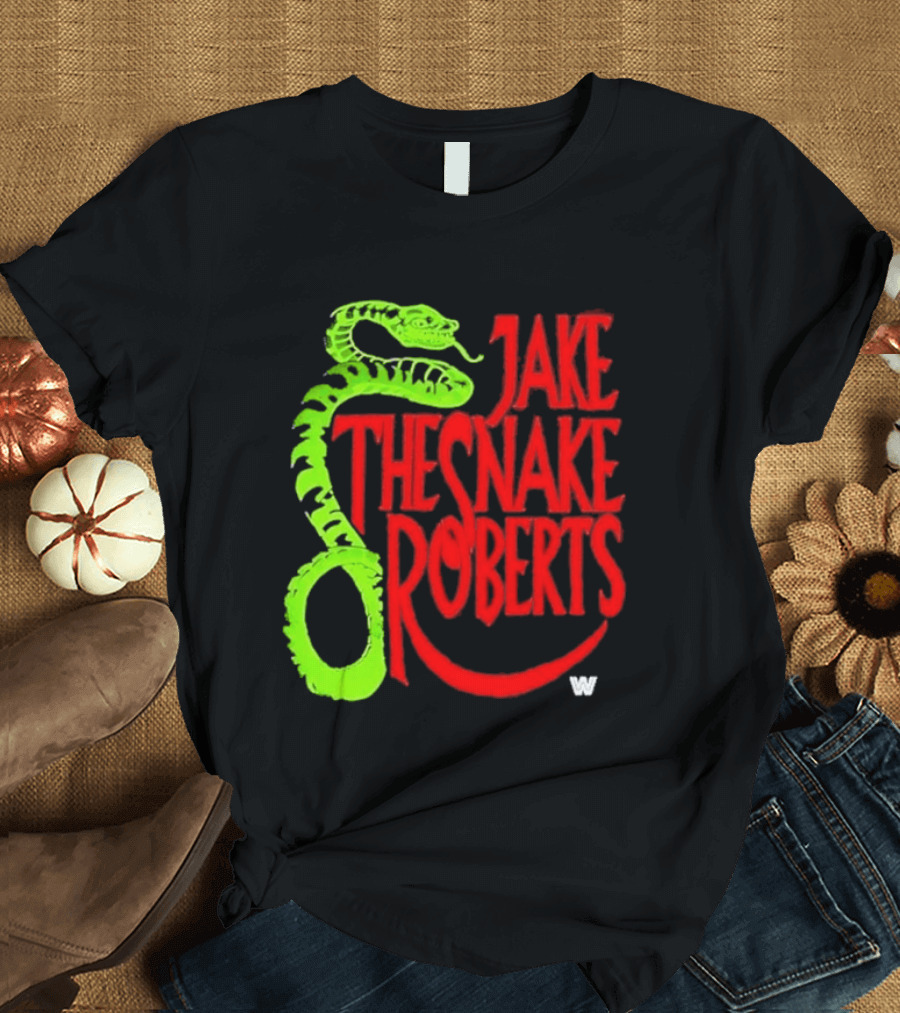Jake The Snake Roberts WWE Retro 80s Neon T-Shirt