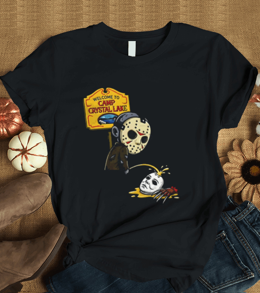 Jason Voorhees Friday The 13th Camp Crystal Lake Horror Scene T-Shirt