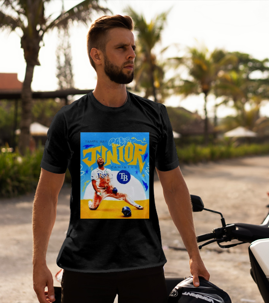 Tampa Bay Rays Junior Caminero MLB Player T-Shirt
