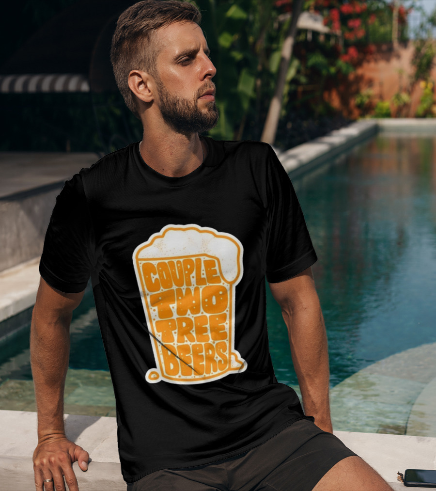 Couple Two Tree Beers Beer Drinking T-Shirt
