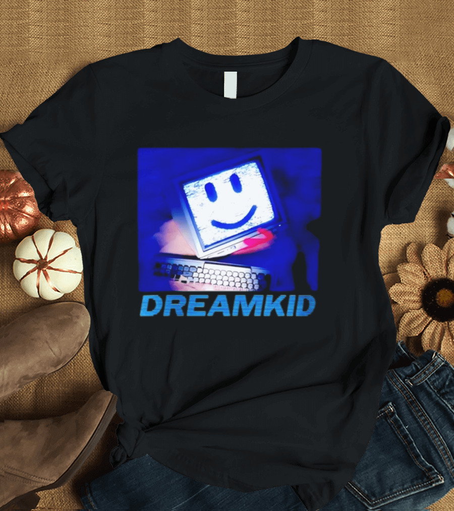 Dreamkid Smiley Face Computer Tech T-Shirt