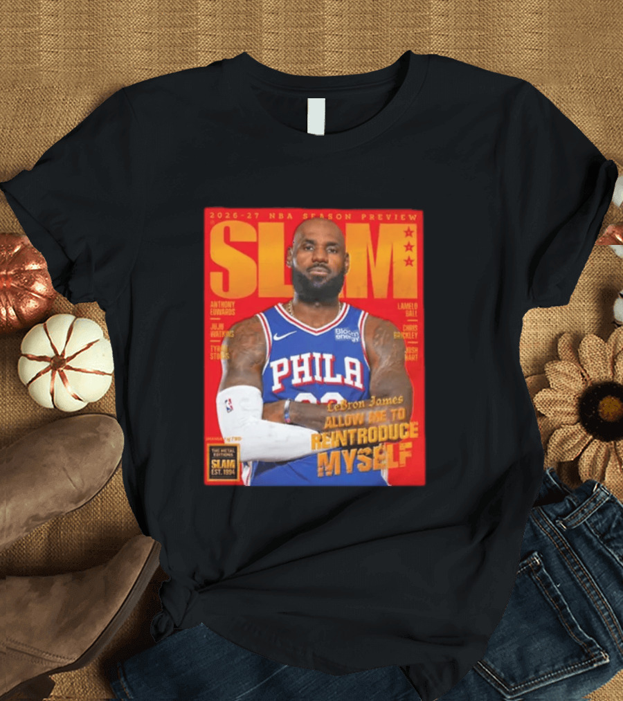 2026 27 NBA Season Preview Anthony Edwards Lamelo Ball Juju Watkins Chris Brickley Tyran Stokes Josh Hart LeBron James SLAM Magazine T-Shirt