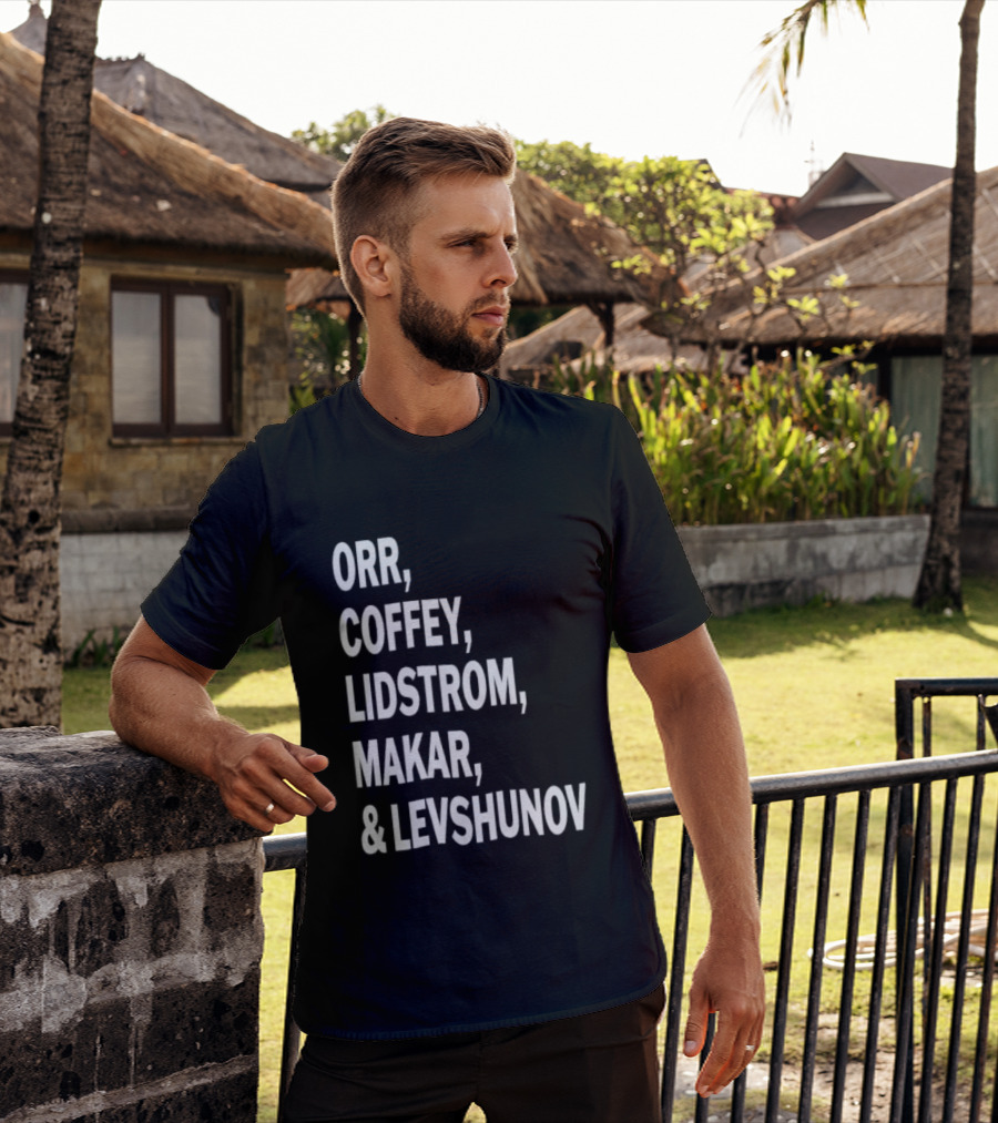 Orr Coffey Lidstrom Makar Levshunov Chicago Blackhawks T-Shirt