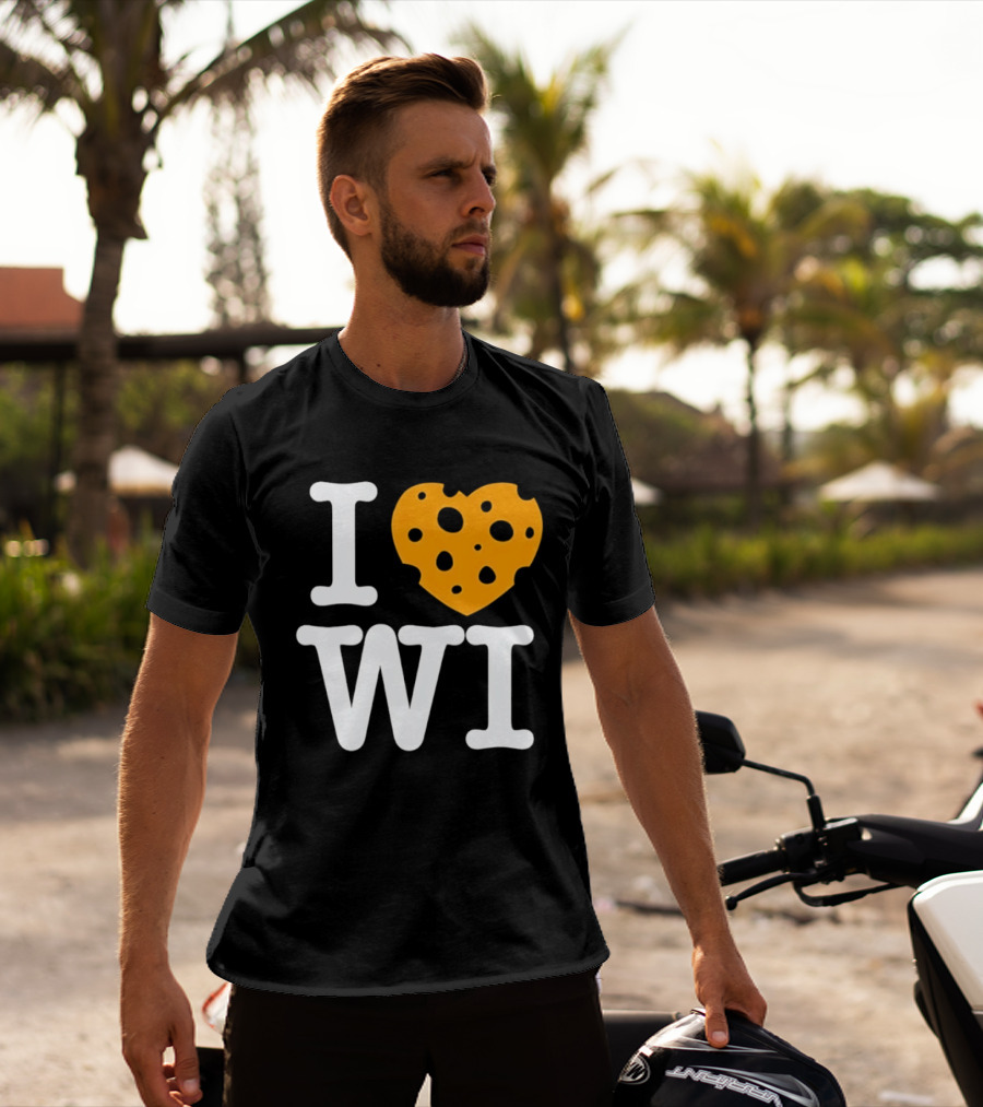 I Love WI Cheesehead Wisconsin Dairy State T-Shirt