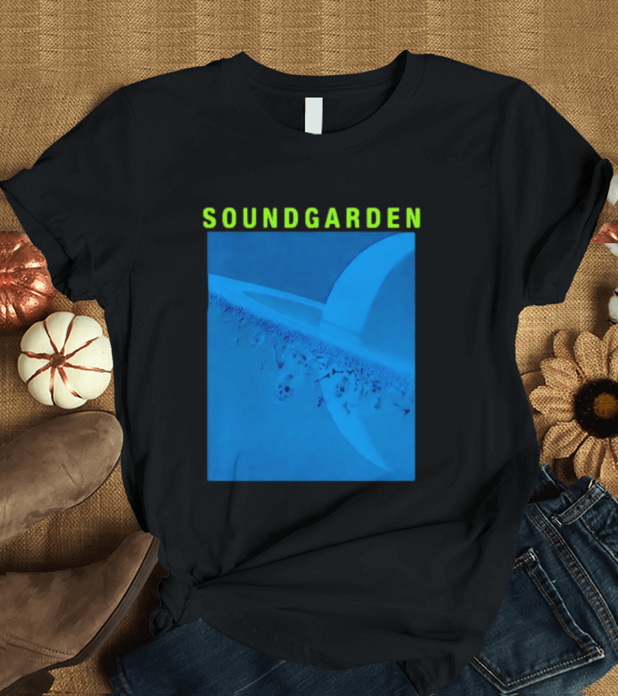 Soundgarden Superunknown Album Cover Art Blue Skull Scene T-Shirt