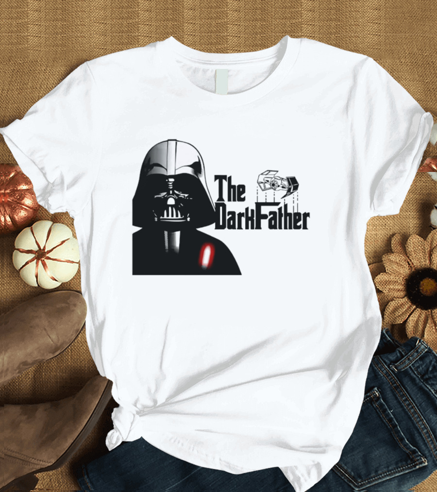 The Darth Father Star Wars Sith Lord And TIE Fighter T-Shirt