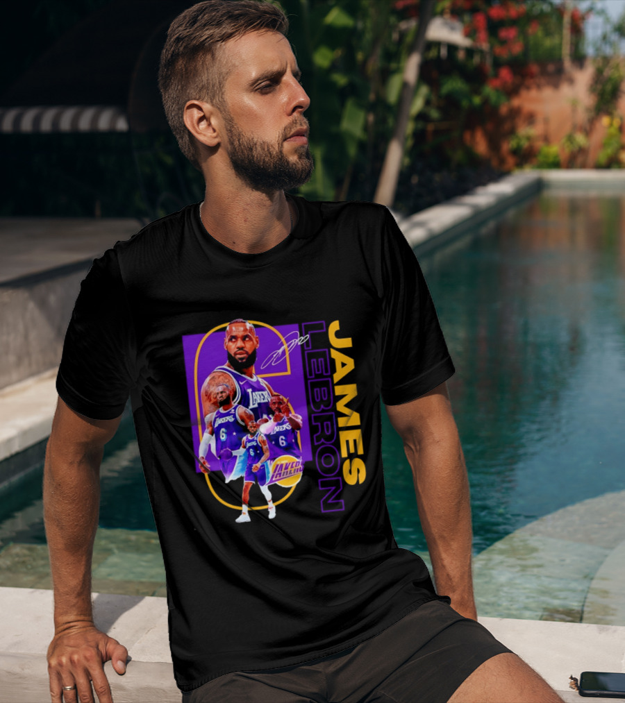 LeBron James Los Angeles Lakers 6 NBA Basketball T-Shirt