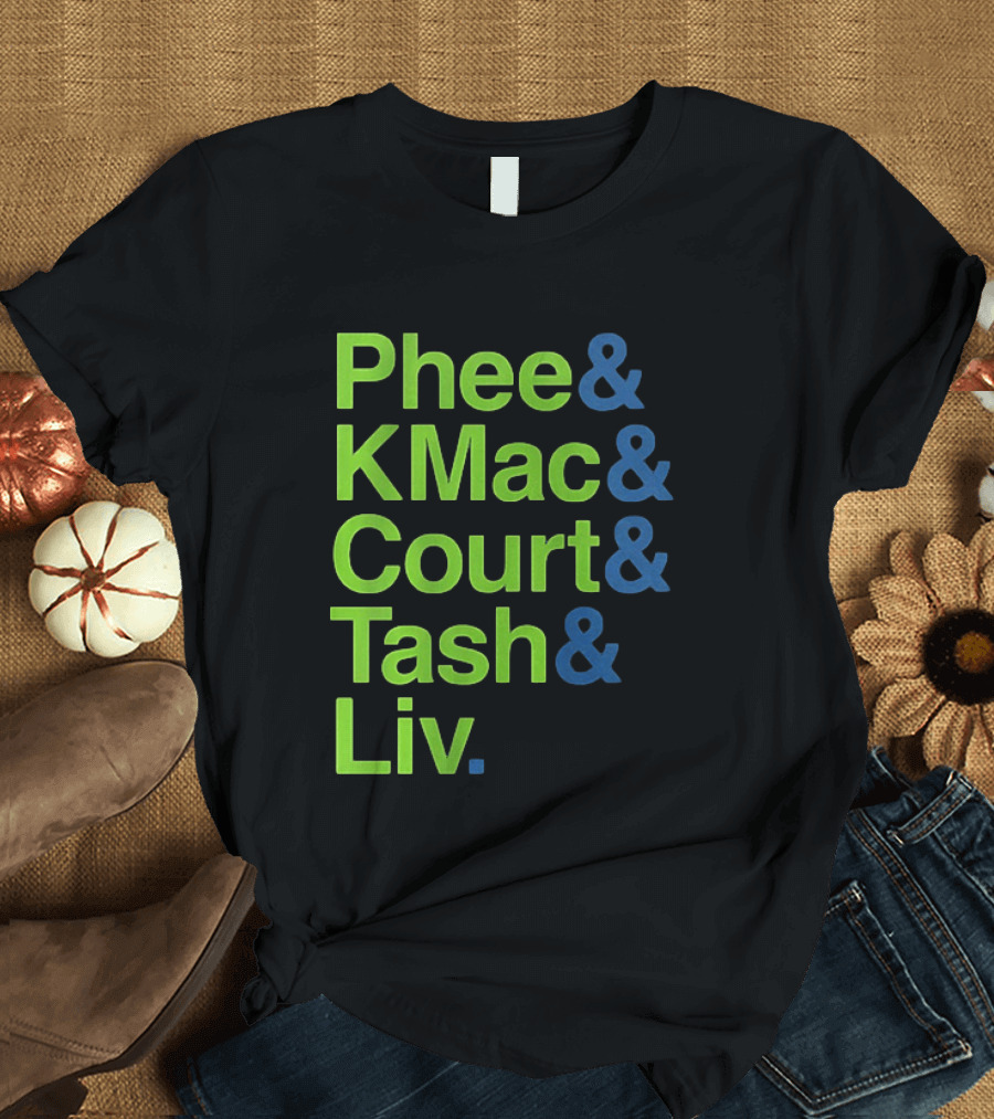 Minnesota Lynx Phee KMac Court Tash Liv Basketball 2026 T-Shirt