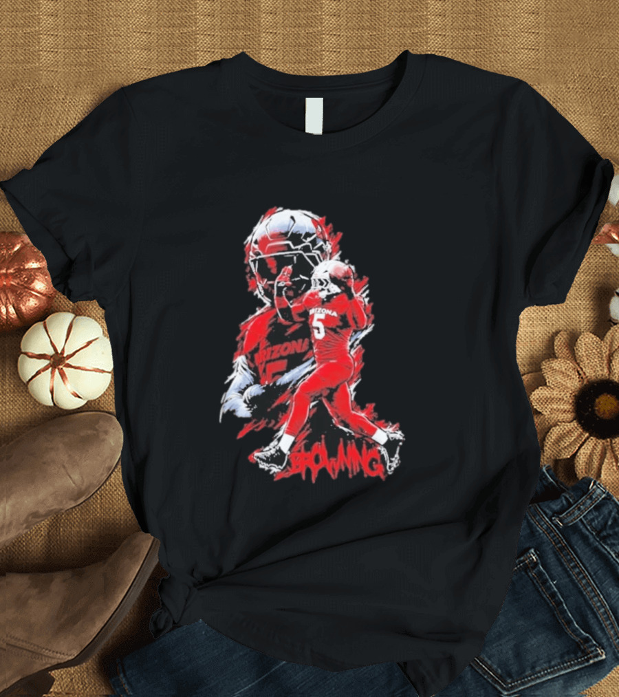 Arizona Wildcats NCAA Football Giovanni Richardson 5 Browning T-Shirt
