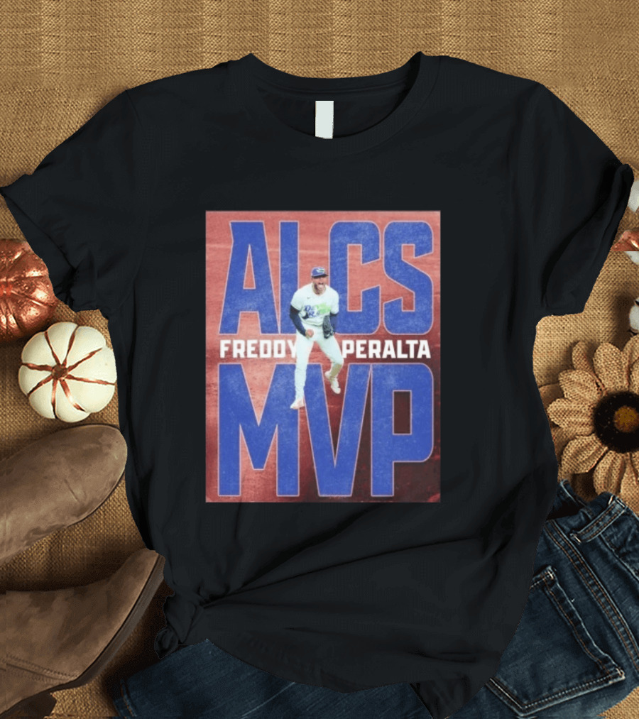 ALCS MVP Freddy Peralta Devil Rays MLB Baseball T-Shirt