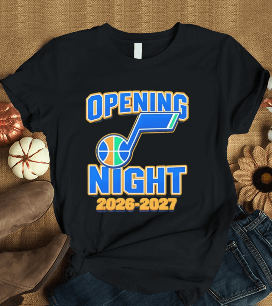 Opening Night 2026 2027 Utah Jazz Basketball Event T-Shirt
